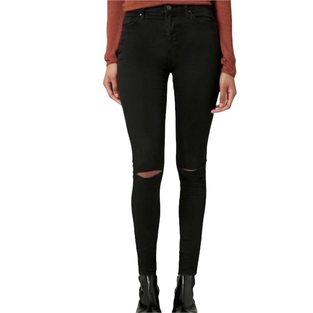Topshop Leigh Distressed Skinny Jeans